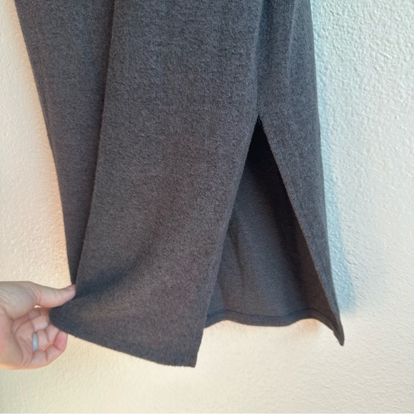 NWT Chelsea28 Off The Shoulder Long Sleeve Dress Grey Dark Charcoal Heather Med - Picture 7 of 10
